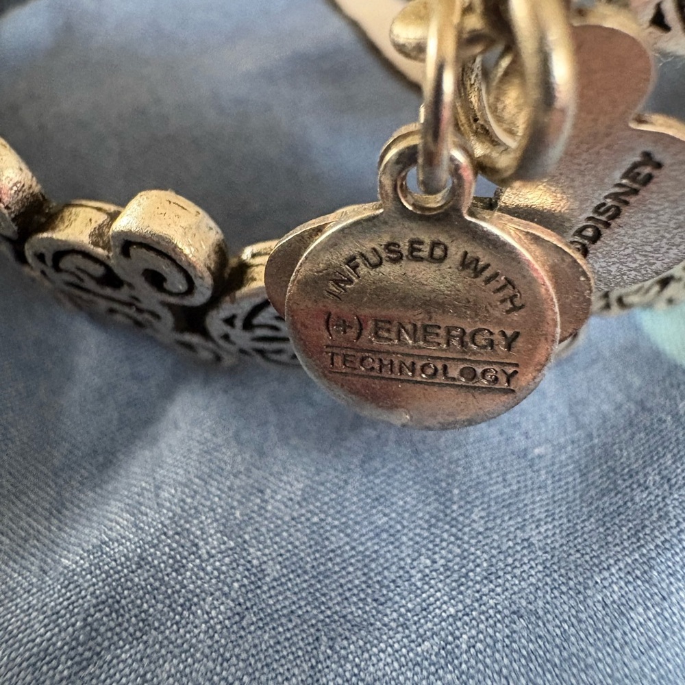 Alex and Ani Silver Charm Bracelet with Disney Design